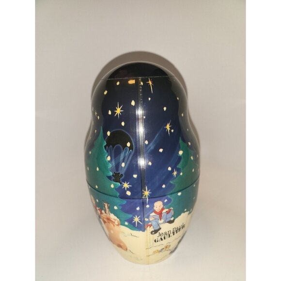 Jean Paul Gautier Canister Christmas Le Male Extra Large 9” x 5” Made in France - Picture 5 of 7